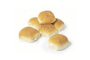 ambachtelijke witte sesambollen zak 6 stuks