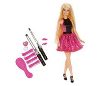 barbie pop met eindeloze krullen