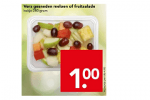 vers gesneden meloen of fruitsalade