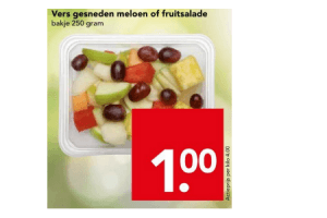 vers gesneden meloen of fruitsalade