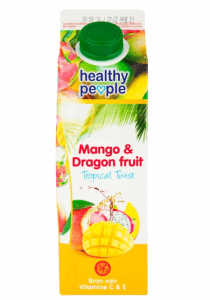 healthy people mango  dragon fruit