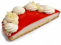 luxe aardbeibavaroisevlaai half
