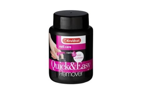 kruidvat nail care quick  easy nagellakremover zonder aceton