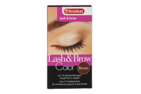 kruidvat brown eyelash  eyebrow colour