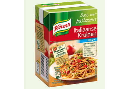 knorr basis voor pastasaus italiaanse kruiden
