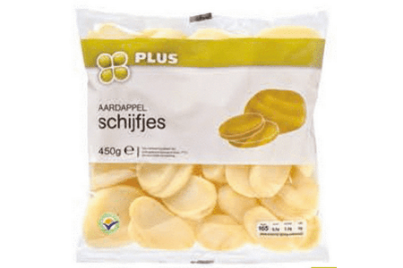 plus aardappelschijfjes