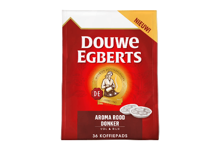 douwe egberts aroma rood koffiepads donker