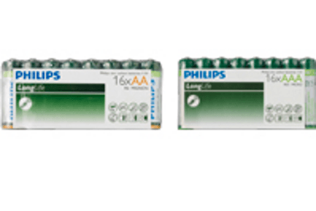 philips batterijen aa 16 pack