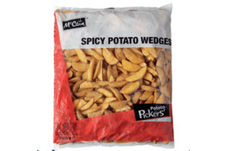 mccain spicy potato wedges