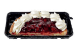 kersenvlaai met slagroom