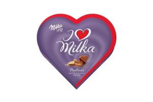 milka pralines hartjes