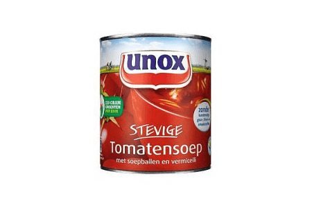 unox tomatensoep in blik