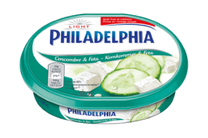 philadelphia zuivelspread komkommer en feta