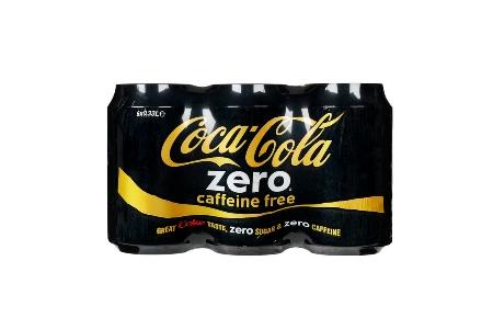 coca cola zero cafeinevrij 6 pack