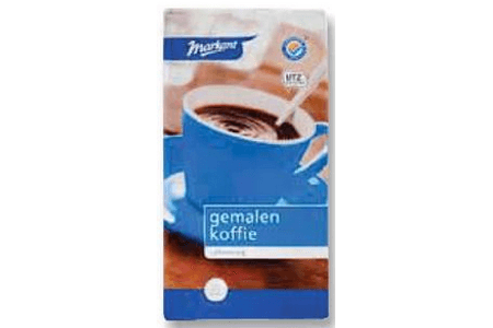 markant gemalen koffie cafeinevrij