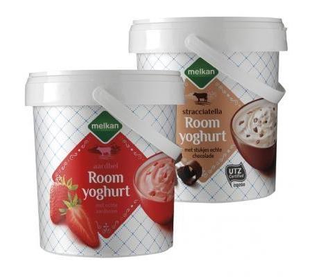 melkan roomyoghurt emmer 1000gram