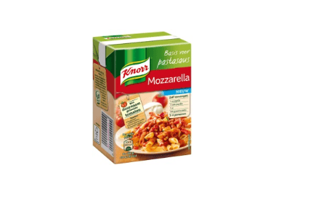 knorr basis voor pastasaus mozzarella