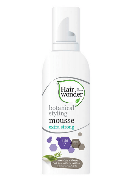 hairwonder botanicalstyling mousse extra strong