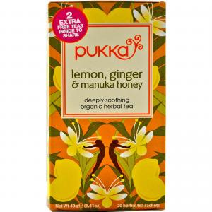 pukka lemon ginger  manuka honey