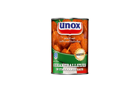 unox gehaktballetjes in italiaanse saus