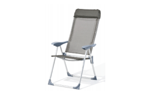 standenstoel met 5 standen aluminium  textileen