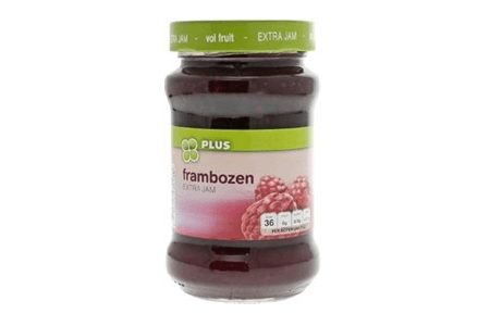 plus extra jam frambozen