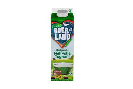 campina boer en land biologische halfvolle yoghurt