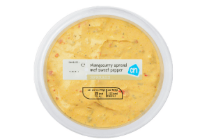 ah mangocurry spread met sweet pepper