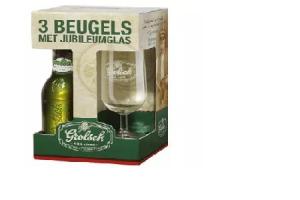 3 pack beugelfles grolsch plus glas