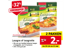 kania pasta lasagne of lasagnette