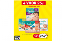 pampers stapelkorting 4 voor euro25