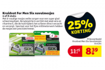 kruidvat for men six navulmesjes