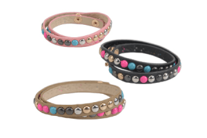 wikkel armband met studs