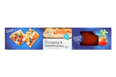 vers pizzadeeg  tomatensaus