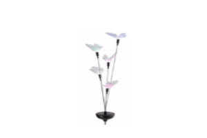 solarlamp met 5 vlinders