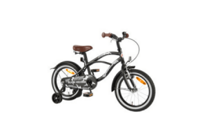 fiets black cruiser 16 inch mat zwart