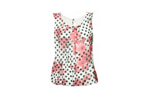 singlet met bloemenprint