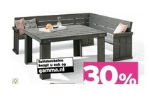 hoekbank met tafel 