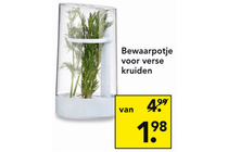 bewaarpotje voor verse kruiden