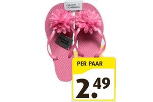 zomerse damesslippers