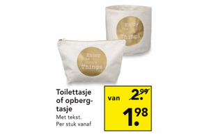 toilettasje of opbergtasje