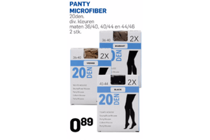 panty microfiber