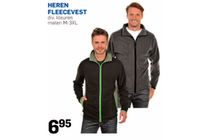 heren fleecevest