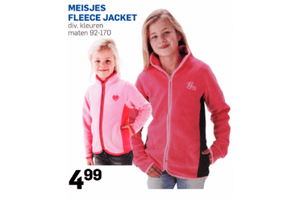 meisjes fleece jacket