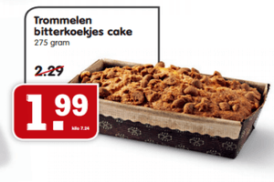 trommelen bitterkoekjes cake