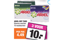 ariel dry tabs