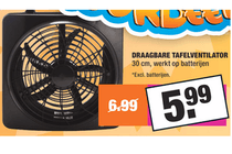 draagbare tafelventilator