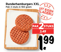 runderhamburgers xxl