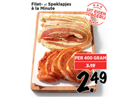 filet  of speklapjes a la minute