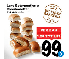 luxe boterpuntjes of vloerkadetten 